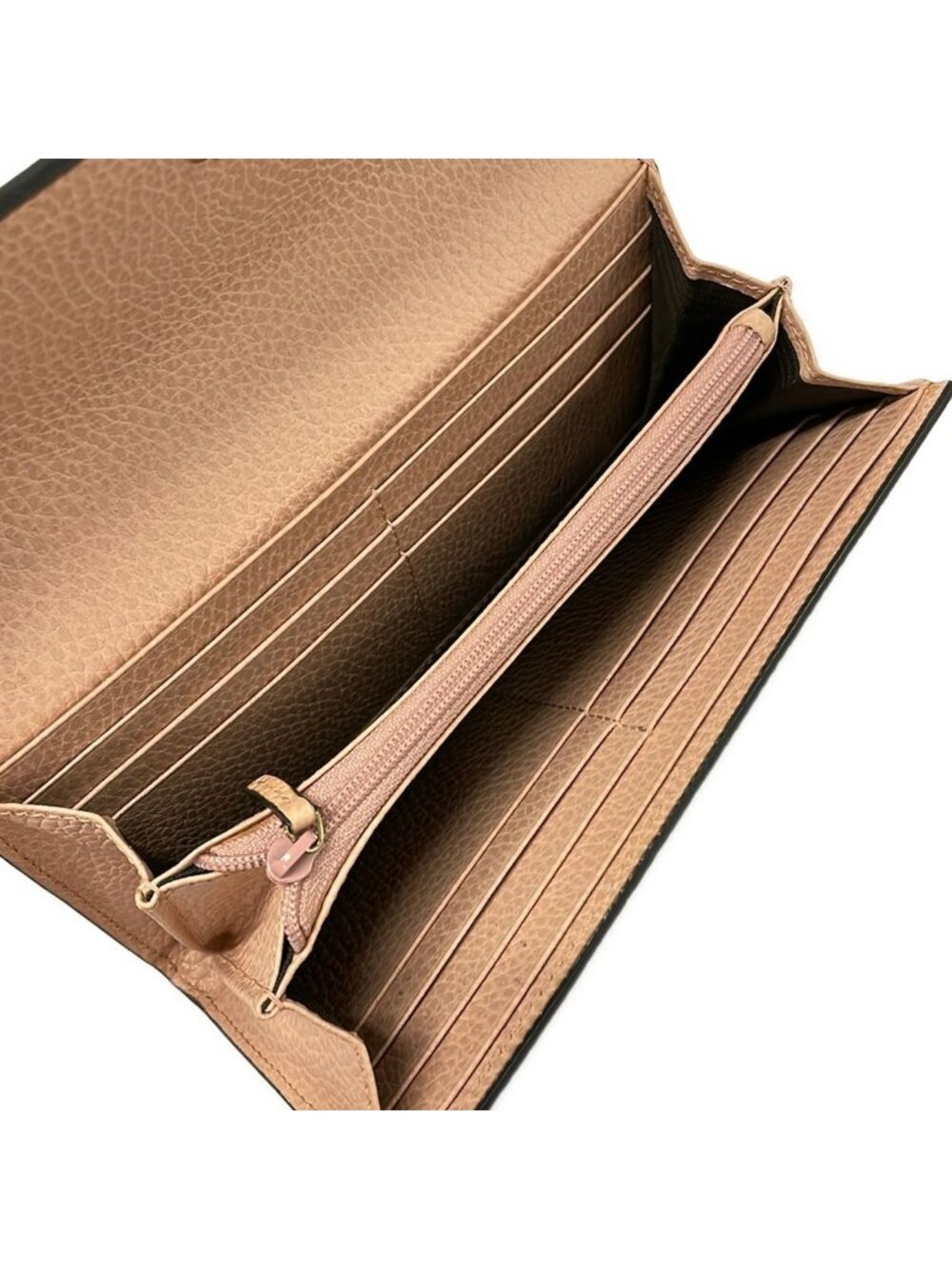★SOLD★ Gucci Wallet GG Marmont Continental Pink Beige Leather - Picture 4 of 7